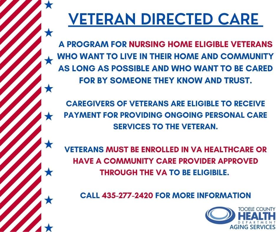 Veteran Directed Care Tooele County Health Department