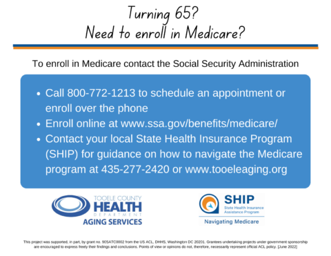 Enroll in Medicare | Tooele County Health Department